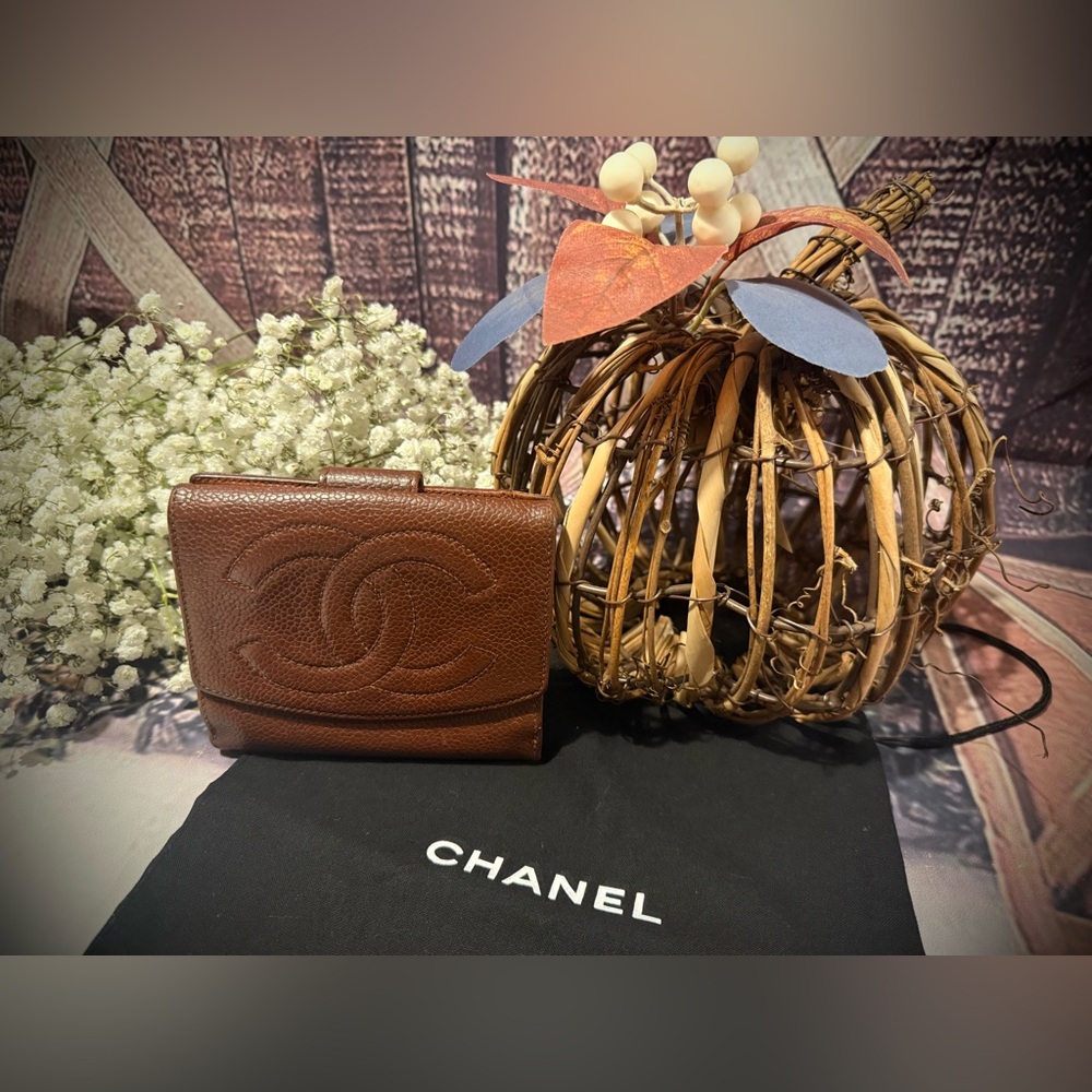 CHANEL Brown Wallet